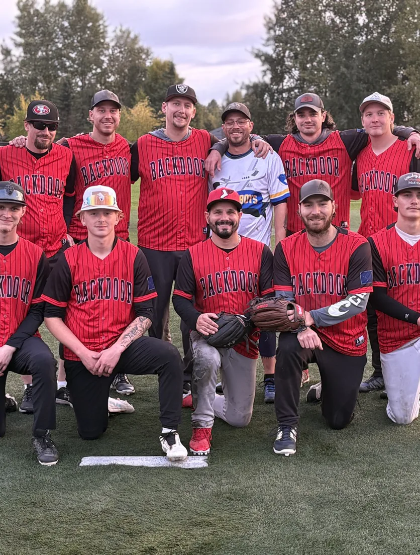 Men’s softball team photo